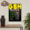 311 Band Unity Tour 2025 Bee Challenge Poster Schedule Cities Tour Dates Poster Home Decor Canvas