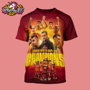 Galatasaray Celebrates The Champions Turkish Super Lig 2024-25 Championship All Over Print Shirt