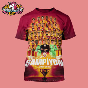 Galatasaray SK The Champion Of Ziraat Turkiye Kupası Championship 2024-2025 Merchandise Poster All Over Print Shirt