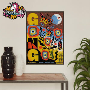 Gong Band Poster For Outer Waves Festival 2025 Invisible Wind Factory In Liverpool Poster Home Decor Canvas