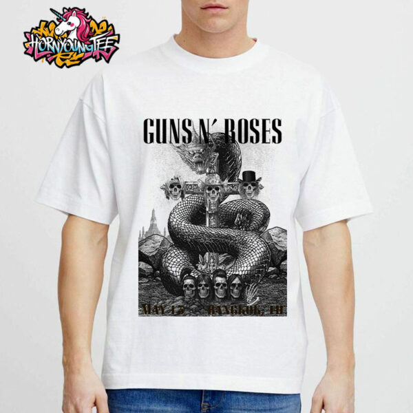 Guns N Roses Summer Tour 2025 In Bangkok TH On May 13 2025 Poster For Show Tonight Tribute To Fans Unisex T-Shirt