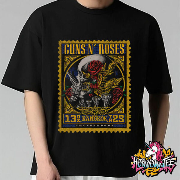 Guns N Roses Summer Tour 2025 Poster For Show Tonight At Thunder Dome Muang Thong Thani In Bangkok On May 13 2025 Unisex T-Shirt