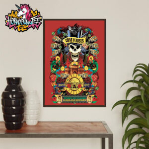 Guns N Roses Summer Tour 2025 Show At Mahalaxmi Race Course In Mumbai On May 17 2025 Event Poster For Show Poster Home Decor Canvas