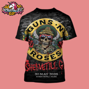 Guns N Roses Summer Tour 2025 Venue Poster Show Tonight At Shekvetili Park On May 30 2025 In Shekvetili GE All Over Print Shirt