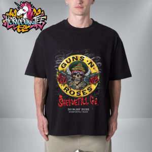 Guns N Roses Summer Tour 2025 Venue Poster Show Tonight At Shekvetili Park On May 30 2025 In Shekvetili GE Unisex T-Shirt