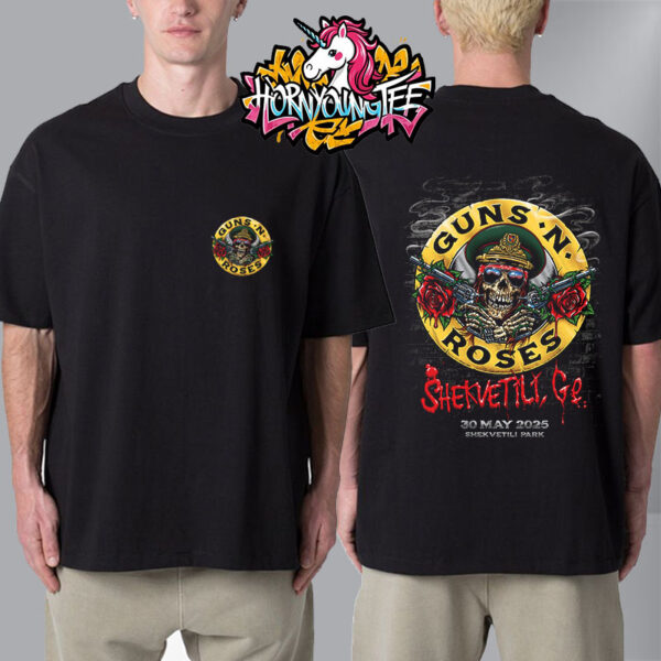 Guns N Roses Summer Tour 2025 Venue Poster Show Tonight At Shekvetili Park On May 30 2025 In Shekvetili GE Unisex T-Shirt Two Sides