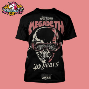 Half Sumo x Megadeth Poster Celebrates 40 Years Of Killing Is My Business And Business Is Good On June 12 2025 All Over Print Shirt