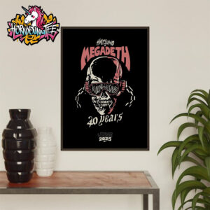 Half Sumo x Megadeth Poster Celebrates 40 Years Of Killing Is My Business And Business Is Good On June 12 2025 Poster Home Decor Canvas