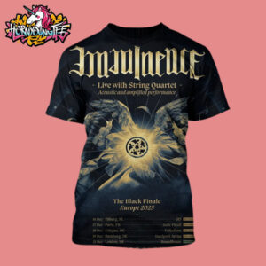 Imminence Band The Black Finale Europe Tour 2025 Live With String Quartet Poster Schedule Cities Tour Dates All Over Print Shirt