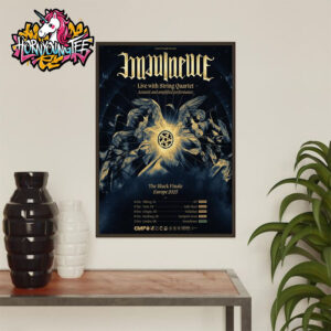 Imminence Band The Black Finale Europe Tour 2025 Live With String Quartet Poster Schedule Cities Tour Dates Poster Home Decor Canvas