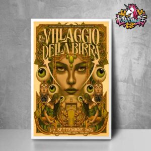 International Festival Of Artisanal Breweries Villaggio Della Birra 19 Edition On September 5 7 2025 Rapolano Terme In Siena Toscana Poster Home Decor Canvas