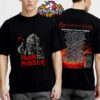 Iron Maiden Run For Your Lives World Tour 2025 Merchandise Tee Schedule Cities Tour Dates Unisex T-Shirt Two Sides