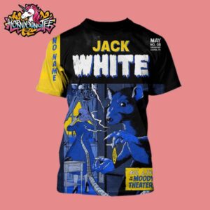 Jack White No Name World Tour 2025 Live Concert At The Moody Theater In Austin TX On May 5 2025 Poster Design For Show All Over Print Shirt