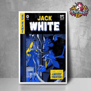 Jack White No Name World Tour 2025 Live Concert At The Moody Theater In Austin TX On May 5 2025 Poster Design For Show Poster Home Decor Canvas