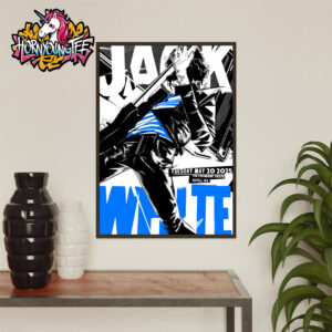 Jack White Poster For The No Name Tour 2025 Show At The Paramount Theatre In Seattle WA On May 20 2025 Poster Home Decor Canvas
