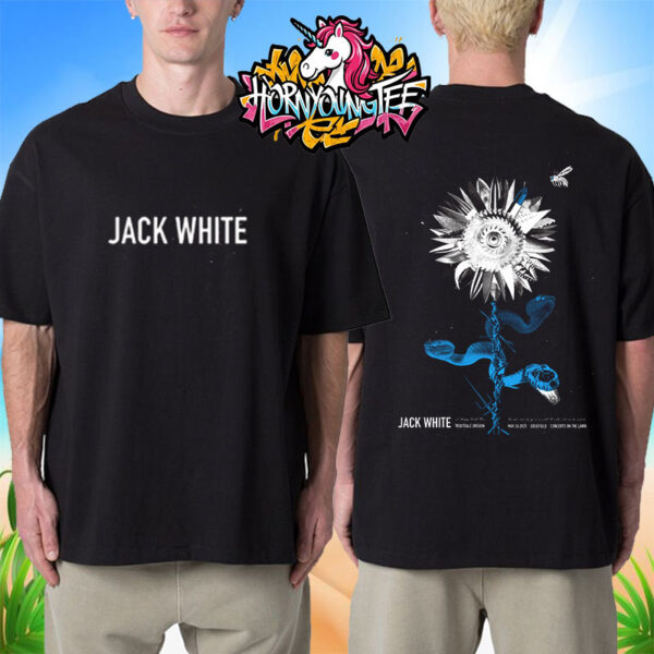 Jack White Poster For Troutdale Show At Edgefield Concerts On The Lawn On May 24 2025 Unisex T-Shirt Two Sides