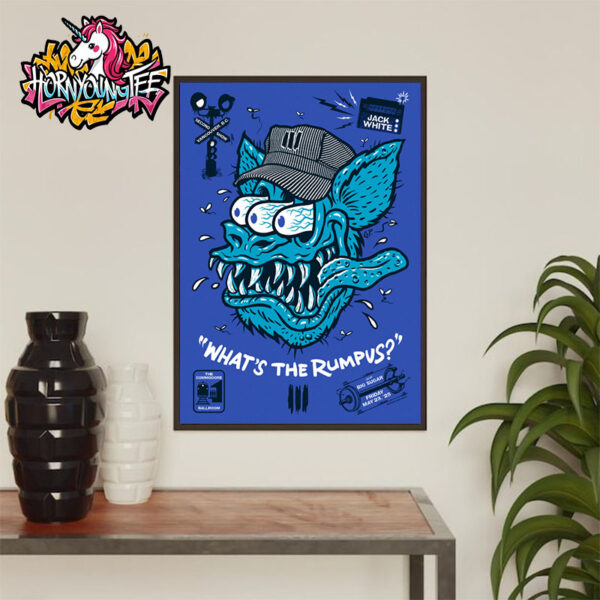 Jack White Poster Second Show At The Commodore Ballroom On May 23 2025 Vancouver Poster Home Decor Canvas