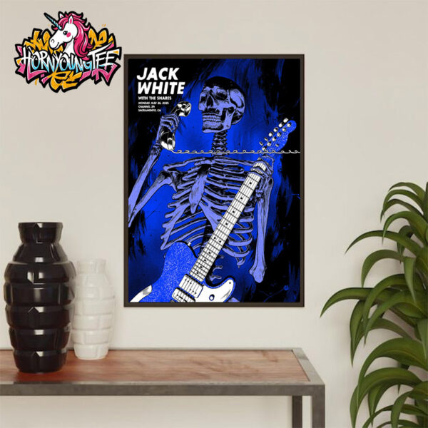 Jack White Poster Show Tonight At Channel 24 On May 26 2025 In Sacramento CA Poster Home Decor Canvas