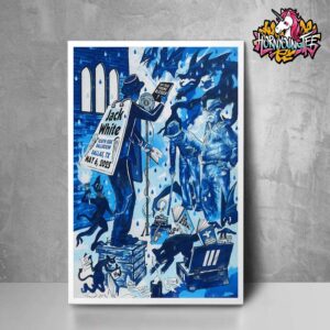 Jack White The No Name Tour 2025 Live Concert At South Side Ballroom On May 6 2025 In Dallas TX Exclusive Poster Design For Show Poster Home Decor Canvas