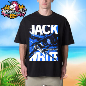 Jack White The No Name Tour 2025 Poster Seattle Show At The Paramount Theatre In Seattle WA On May 19 2025 Unisex T-Shirt
