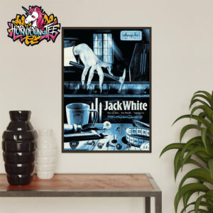 Jack White Tour 2025 Merchandise Poster For Show Tonight At Fox Theater In Oakland CA On May 16 2025 Poster Home Decor Canvas