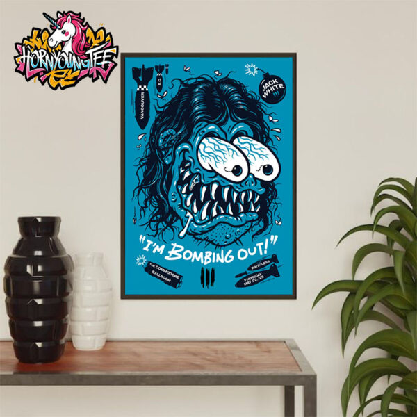 Jack White Tour 2025 Poster Tonight At The Commodore Ballroom Vancouver On May 22 2025 Poster Home Decor Canvas