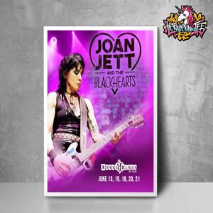 Joan Jett And The Blackhearts Music Show At House Of Blues In Las Vegas On June 2025 Performing Five Nights Residency Poster Home Decor Canvas