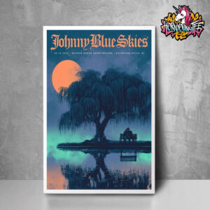 Johnny Blue Skies Event Poster For Show Tonight At Meadow Brook Amphitheatre In Rochester Hills Michigan On May 10 2025 Poster Home Decor Canvas