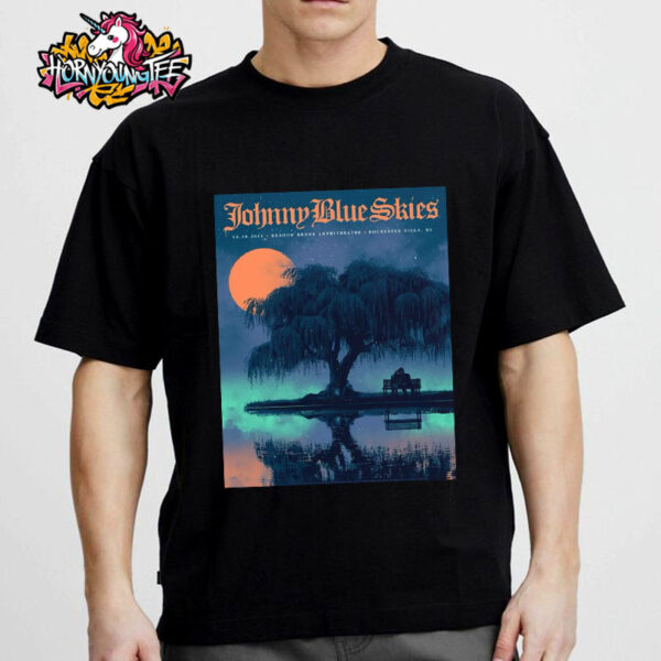 Johnny Blue Skies Event Poster For Show Tonight At Meadow Brook Amphitheatre In Rochester Hills Michigan On May 10 2025 Unisex T-Shirt