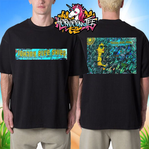 Johnny Blue Skies Tour 2025 Memorial Day Weekend Vibes Poster Show At Credit One Stadium On May 23 2025 Charleston SC Unisex T-Shirt Two Sides