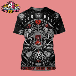 Johnny Blue Skies Who The Fuck Is Johnny Blue Skies Tor 2025 Venue Exclusive Poster Show At Allstate Arena In Rosemont On May 9 2025 All Over Print Shirt