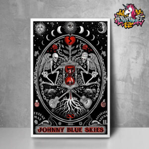 Johnny Blue Skies Who The Fuck Is Johnny Blue Skies Tor 2025 Venue Exclusive Poster Show At Allstate Arena In Rosemont On May 9 2025 Poster Home Decor Canvas