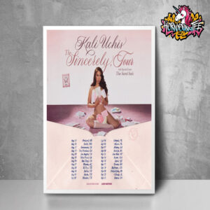 Kali Uchis The Sincerely Tour 2025 With Thee Scared Soul Schedule Cities Tour Dates Poster Home Decor Canvas