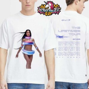 Katy Perry The Lifetimes Tour 2025 Exclusive Merchandise KP 143 Schedule Cities Dates Unisex T-Shirt Two Sides