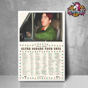 Kevin Kaarl Ultra Sodade Tour 2025 Official Poster Schedule Cities Tour Dates Poster Home Decor Canvas