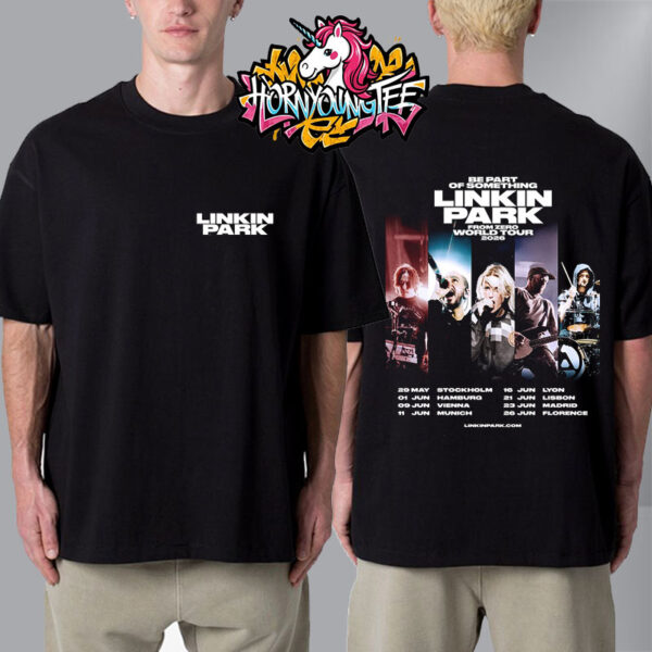 Linkin Park From Zero World Tour 2026 Poster Schedule Tour Dates Unisex T-Shirt Two Sides