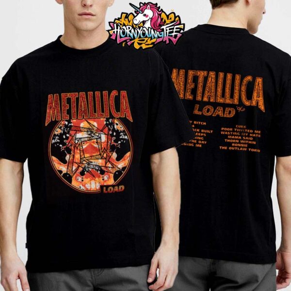 Metallica Load Vintage Tracklist Exclusive Limited Edition Design Art Work Unisex T-Shirt Two Sides