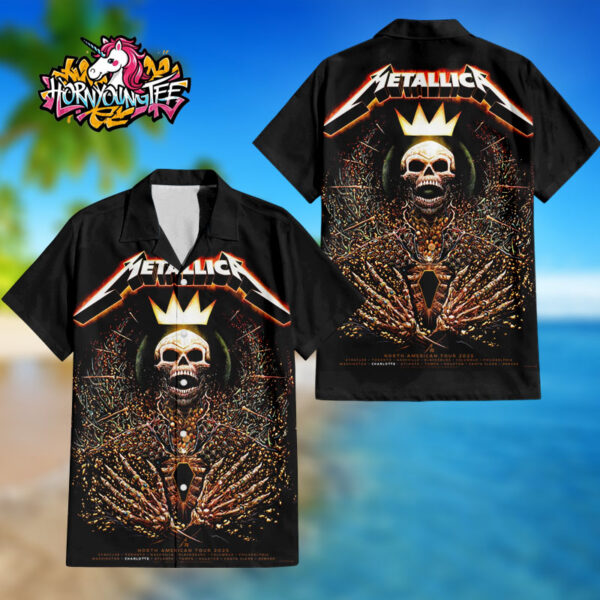 Metallica M72 Charlotte Exclusive Pop Up Shop M72 North American Tour 2025 Regular Hawaiian Shirt