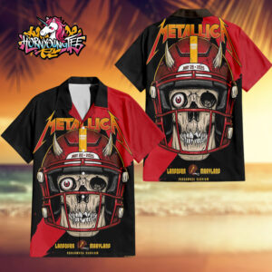Metallica M72 Landover Pop Up Shop Poster For Landover Show At Northwest Stadium On May 28 2025 Landover Maryland Regular Hawaiian Shirt