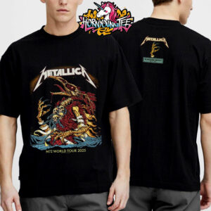 Metallica M72 North America Tour 2025 Blacksburg Virginia Tech Pop Up Shop 72 Seasons 2025 Unisex T-Shirt Two Sides