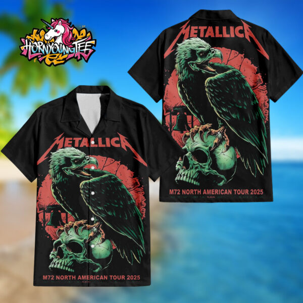 Metallica M72 North American Tour 2025 Pop Up Shop M72 Philly At Lincoln Financial Field In Philadelphia On May 23-25 2025 Regular Hawaiian Shirt