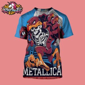 Metallica M72 Tour 2025 M72 Virginia Tech Event Poster For  Show At Lane Stadium On May 7 2025 In Blacksburg VA All Over Print Shirt