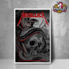 ACDC Pwr Up Tour 2025 New Exclusive Poster ACDC Detroit Red Foil Edition Show Concert At Ford Field In Detroit Michigan  On April 30 2025 Poster Home Decor Canvas Horizontal