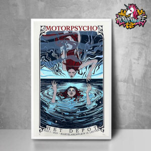 Motorpsycho Band Live Concert Show At Het Depot On May 1 2025 In Martelarenplein 12 Leuven Exclusive Merchandise Art Work For Show Reversea Poster Home Decor Canvas