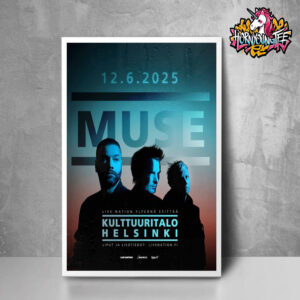 Muse Music Show Live Concert At House Of Culture In Helsinki Finland On 12 June 2025 Poster For Show Poster Home Decor Canvas