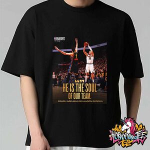 NBA Playoffs 2025 Nuggets Aaron Gordon Two Times Winners This Playoffs The Coach Adelman On Aaron Gordon Unisex T-Shirt