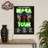 Nessa Barrett Australian Tour 2025 Aftercare Poster Schedule Tour Dates Poster Home Decor Canvas