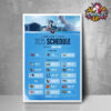 NFL 2025 New Orleans Saints Official Poster Schedule Poster Home Decor Canvas