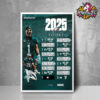 NFL Dallas Cowboys Texas Poster Schedule 2025 Poster Home Decor Canvas