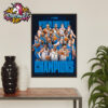 Chelsea FC New Champions 2025 UEFA Conference League Champions Poster Home Decor Canvas